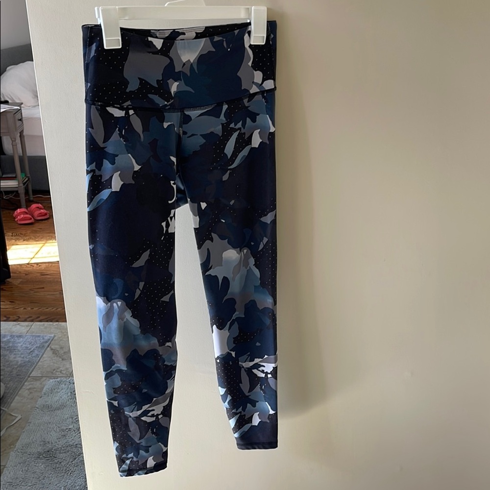 Blue Camouflage Leggings